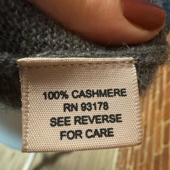 Womens Philosophy gray Cashmere snowflake sweater - Picture 4 of 4